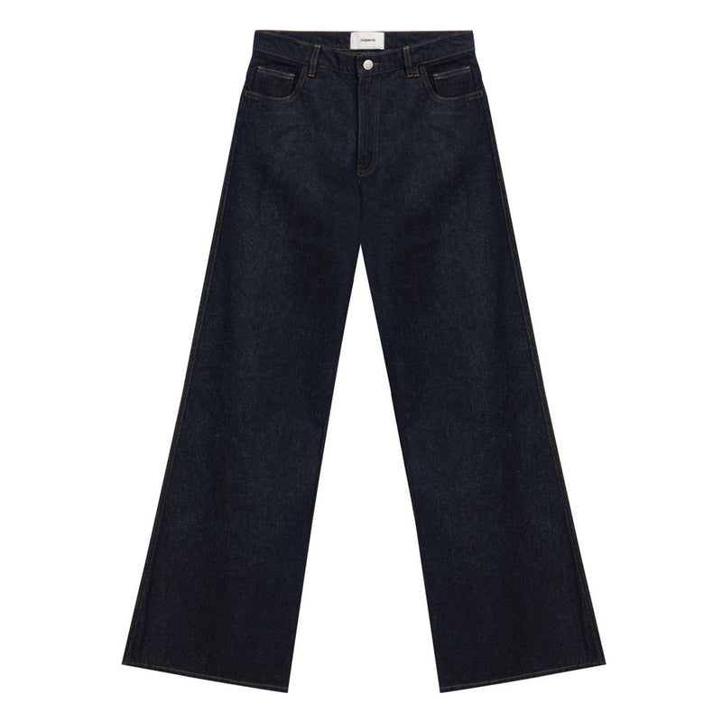 Jean taille haute en coton bleu Coperni - Élégant et Confortable