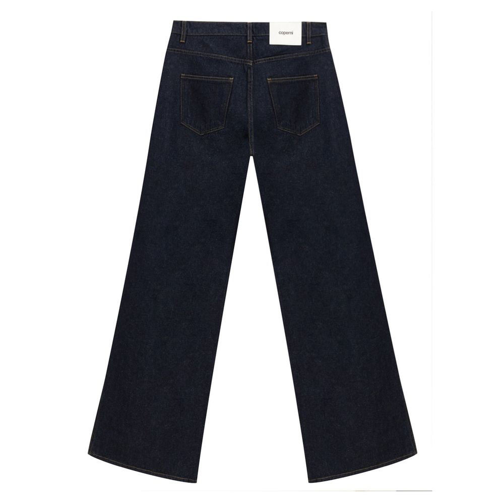 Jean taille haute en coton bleu Coperni - Élégant et Confortable