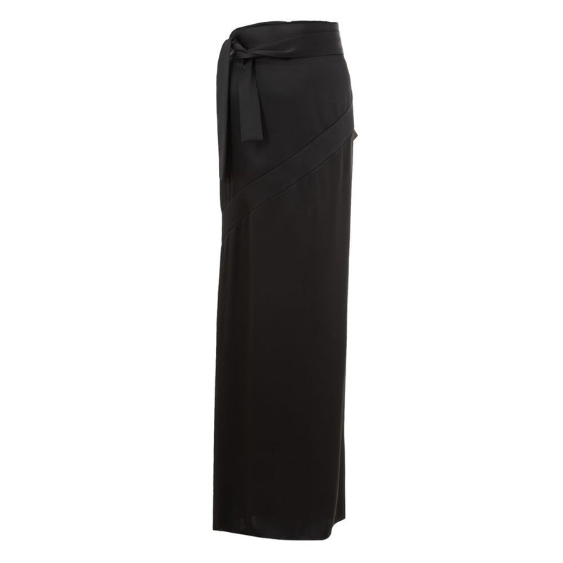 Tom Ford Black Acetate Long Skirt - Elegant Pencil Design