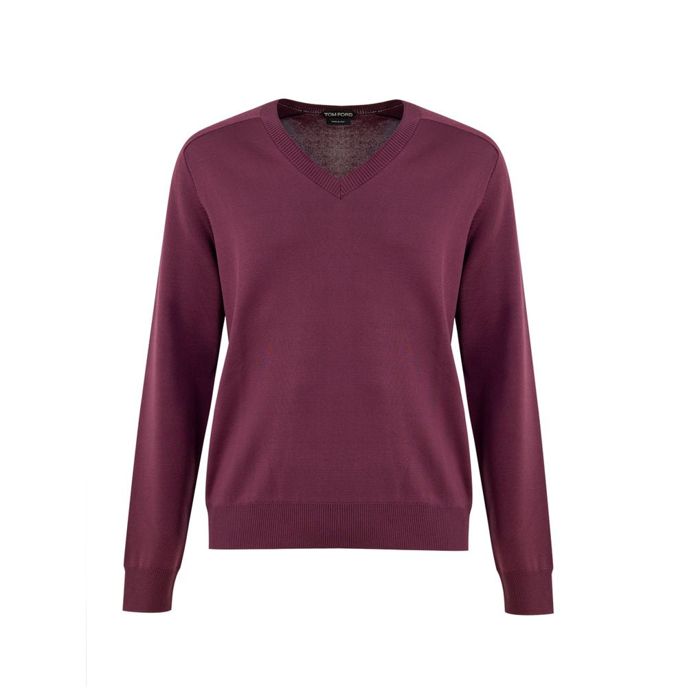 Pull en soie violet de Tom Ford