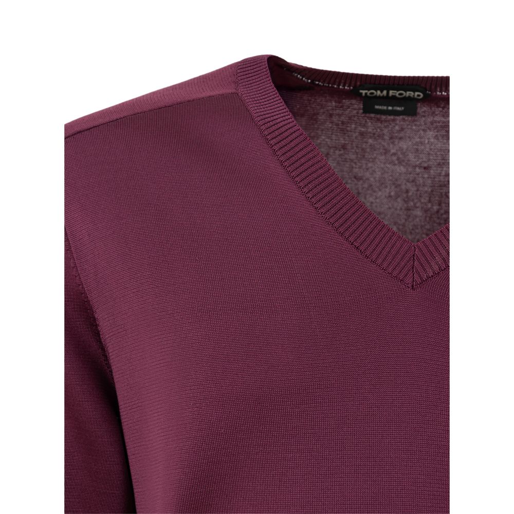 Pull en soie violet de Tom Ford