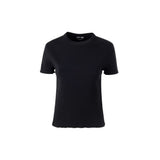 Tom Ford Black Silk T-Shirt - Luxurious Stretch Ribbed Design