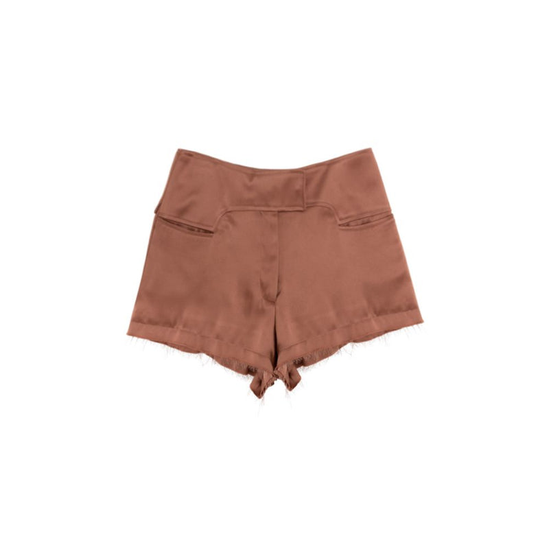 Tom Ford Shorts en Viscose Rose - Design Satin Élégant
