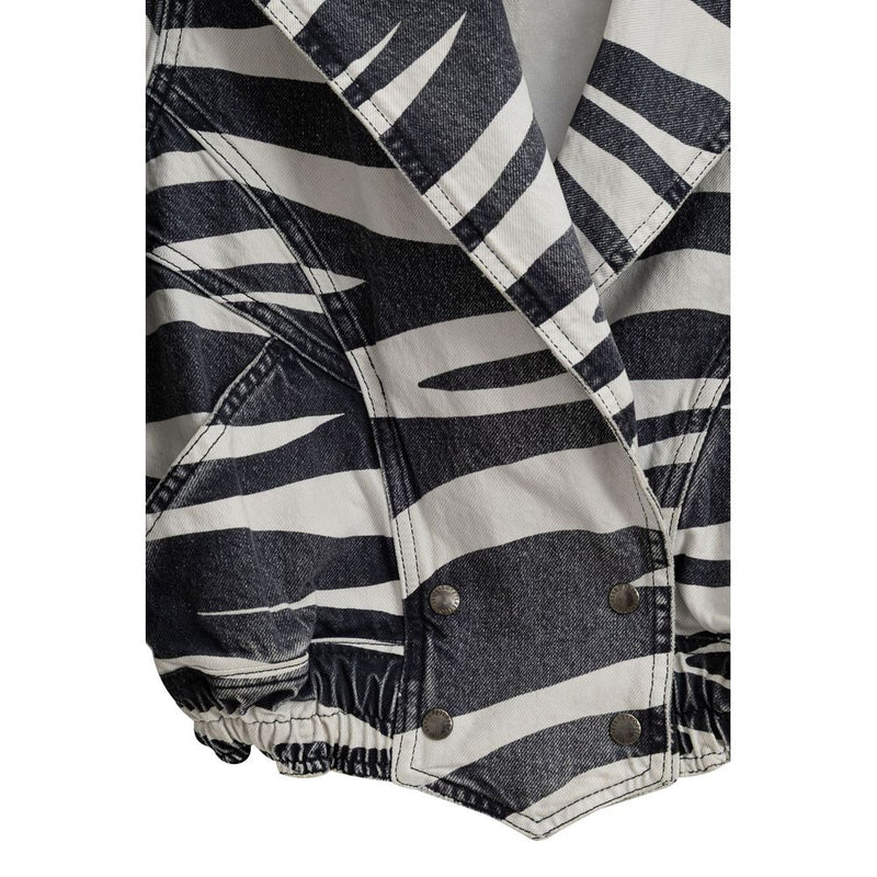 Retrofête Black and White Cotton Blazer - Chic and Versatile