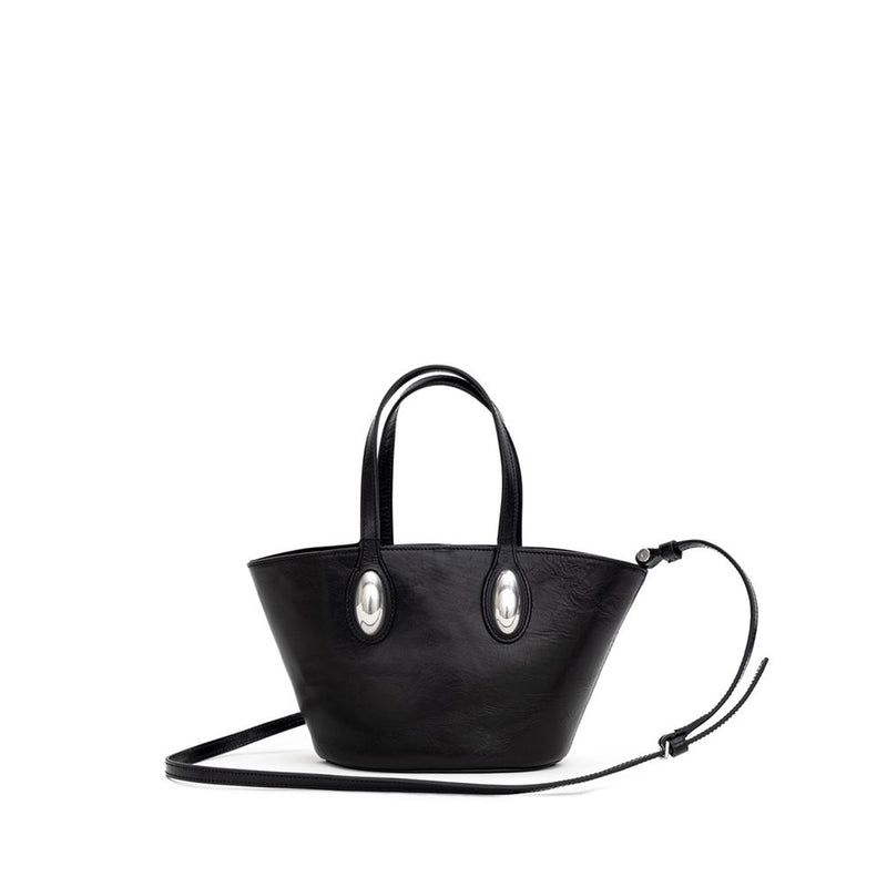 Alexander Wang Black Leather Mini Tote Dome Bag - Élégance et Fonctionnalité