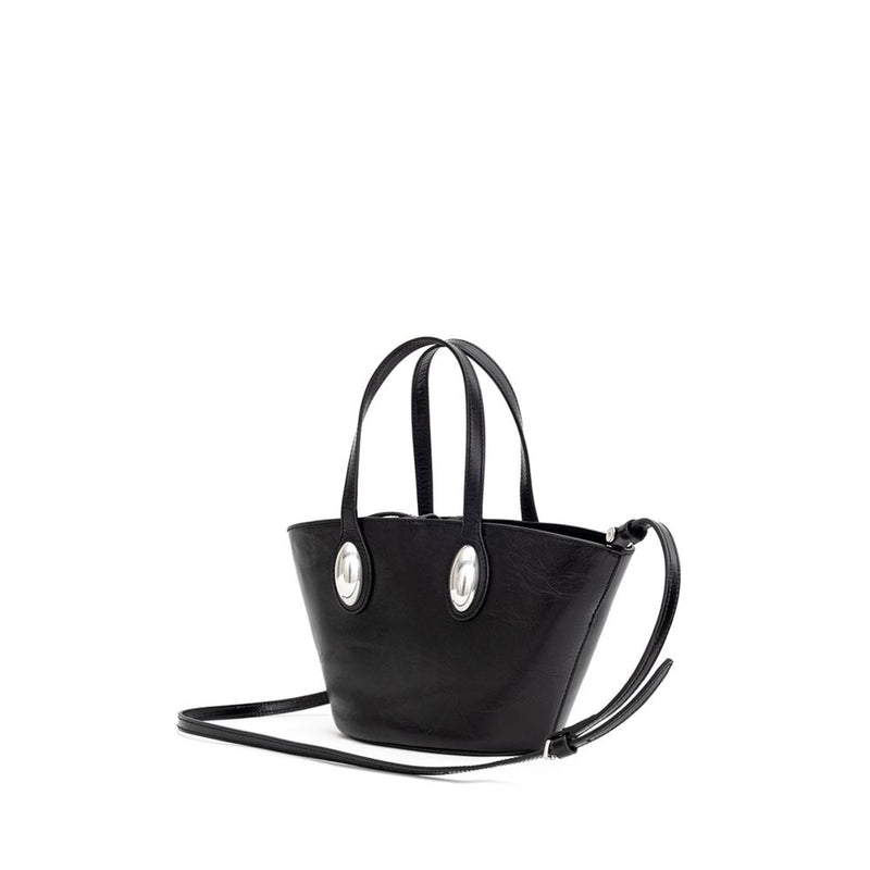 Alexander Wang Black Leather Mini Tote Dome Bag - Élégance et Fonctionnalité