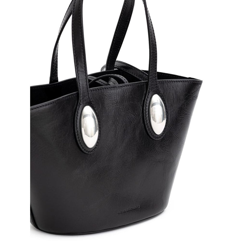 Alexander Wang Black Leather Mini Tote Dome Bag - Élégance et Fonctionnalité