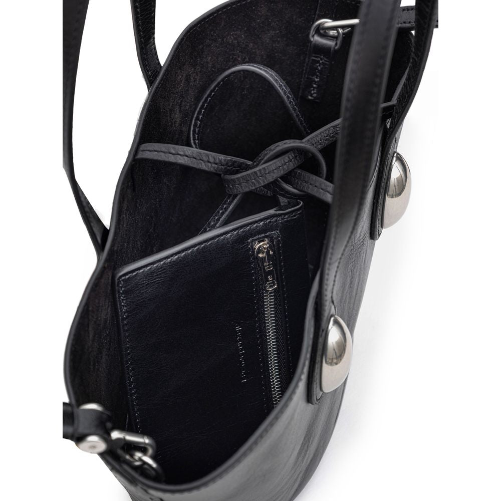 Alexander Wang Black Leather Mini Tote Dome Bag - Élégance et Fonctionnalité
