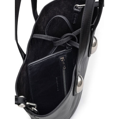 Sac à bandoulière en cuir noir Alexander Wang