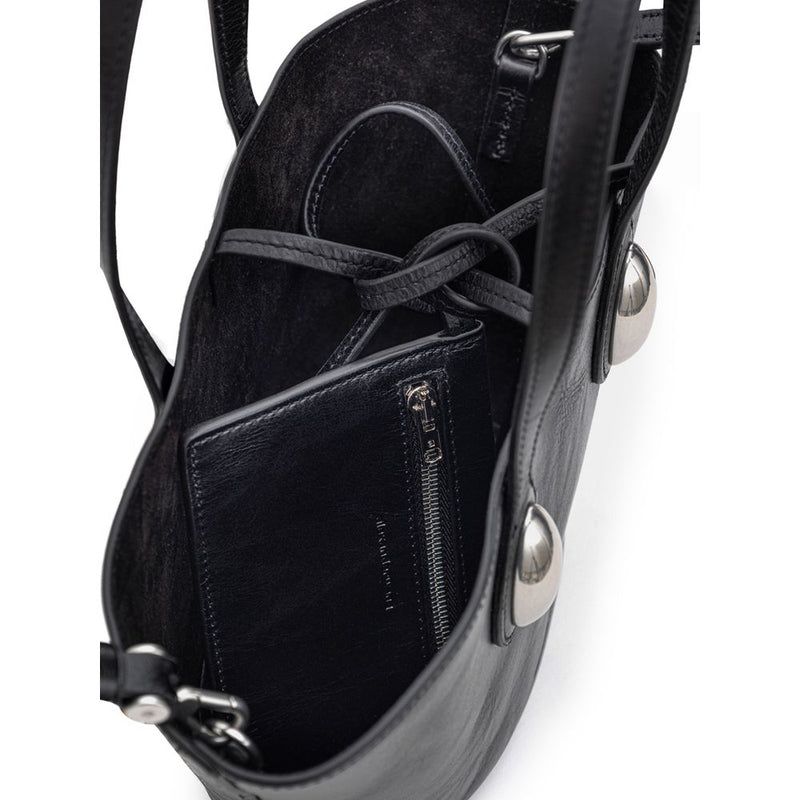 Alexander Wang Black Leather Mini Tote Dome Bag - Élégance et Fonctionnalité