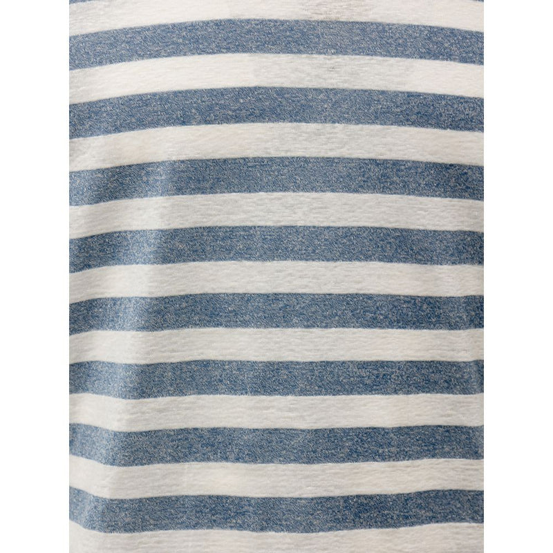 Gran Sasso Blue Cotton Long T-Shirt for Women