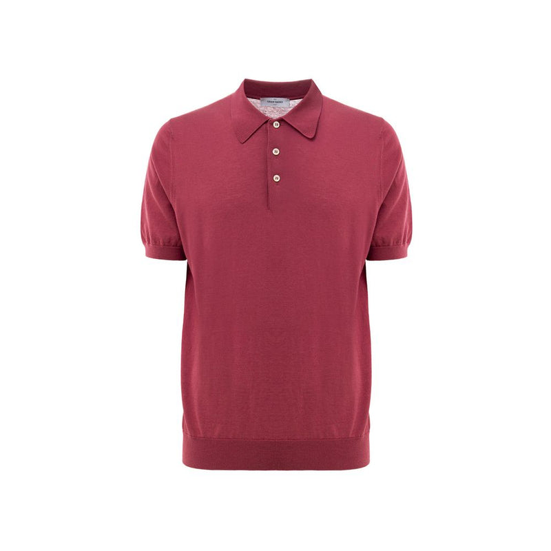 Gran Sasso Rode Katoenen Poloshirt