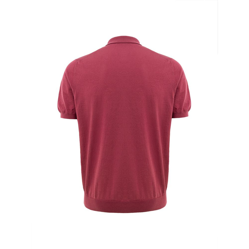 Polo en Coton Rouge Gran Sasso - Modèle Classique