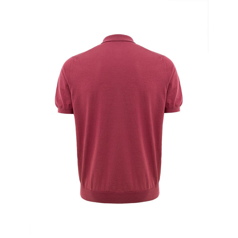 Gran Sasso Rode Katoenen Poloshirt