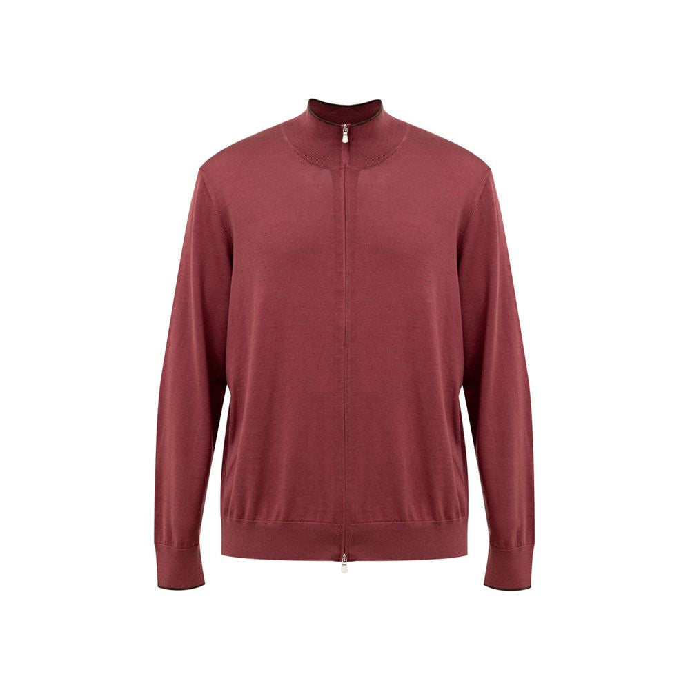 Gran Sasso T-Shirt en Soie Rouge - P20254315116290222
