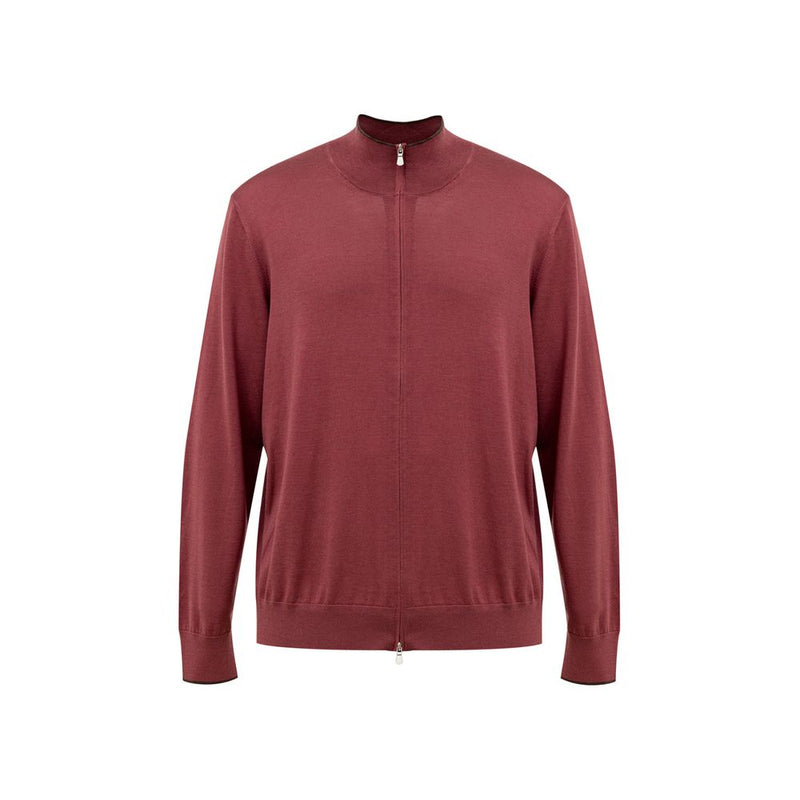Gran Sasso Red Silk T-Shirt - Luxury Cotton Blend