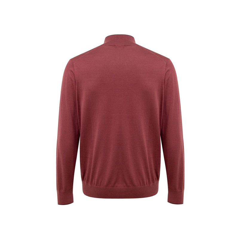 Gran Sasso Red Silk T-Shirt - Luxury Cotton Blend