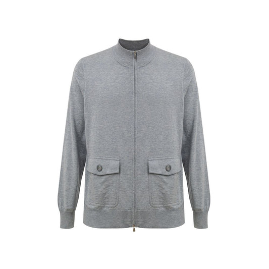 Gran Sasso grijze katoenen cardigan
