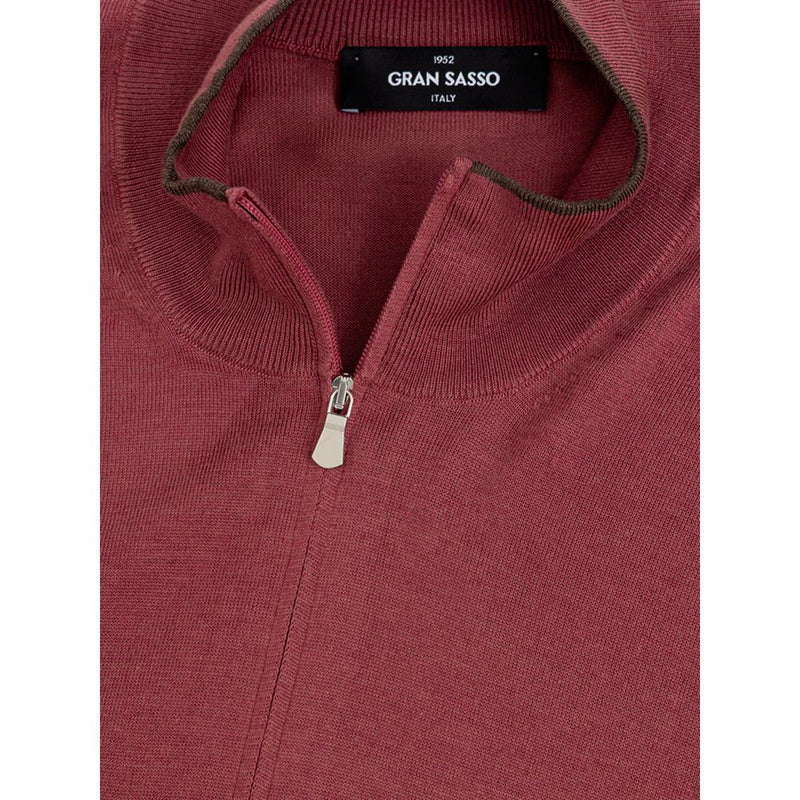 Gran Sasso Red Silk T-Shirt - Luxury Cotton Blend
