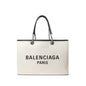 Sac cabas en coton gris Balenciaga