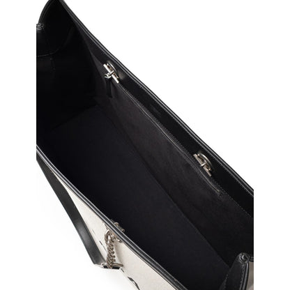Sac cabas en coton gris Balenciaga