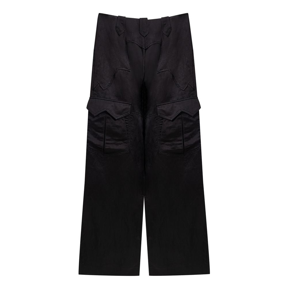 Tom Ford Pantalon Cargo Noir en Viscose - Élégance et Confort