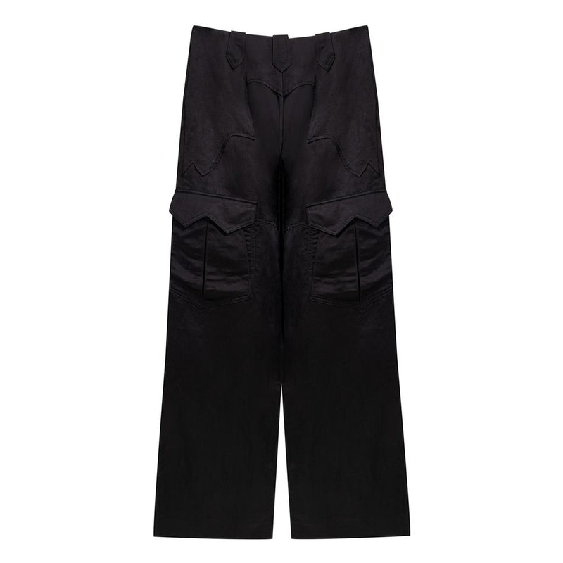 Tom Ford Pantalon Cargo Noir en Viscose - Élégance et Confort