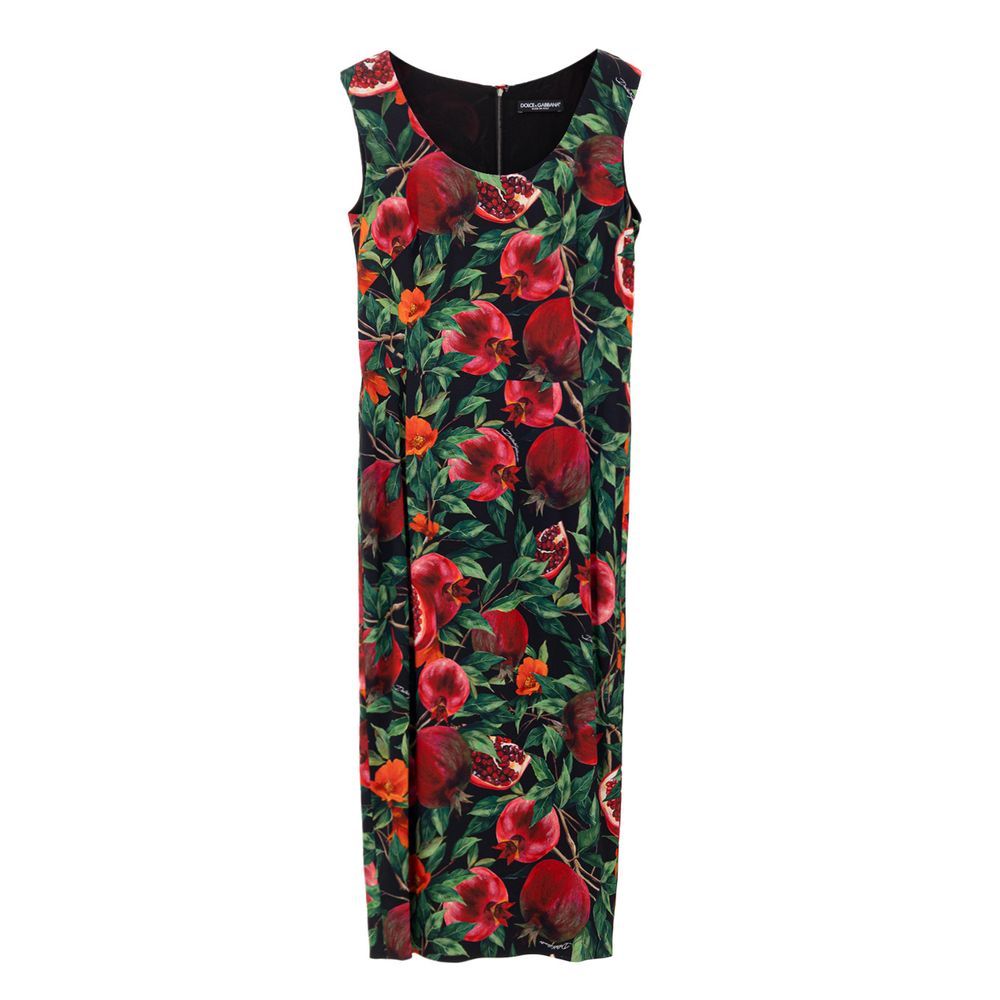 Robe Longue Bicolore en Viscose Dolce & Gabbana