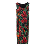 Robe Longue Bicolore en Viscose Dolce & Gabbana