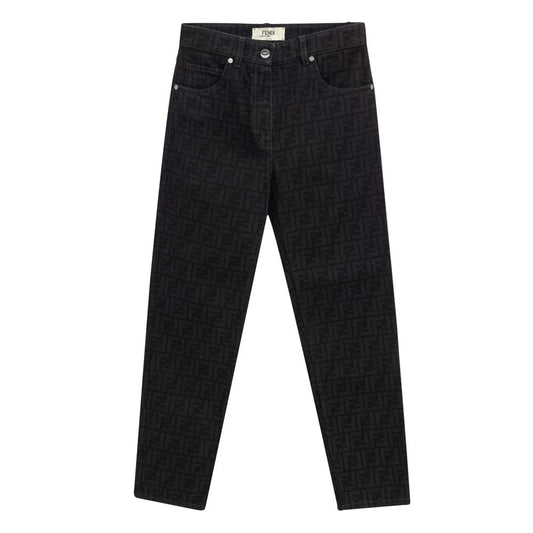 Fendi zwarte katoenen jeans van denim