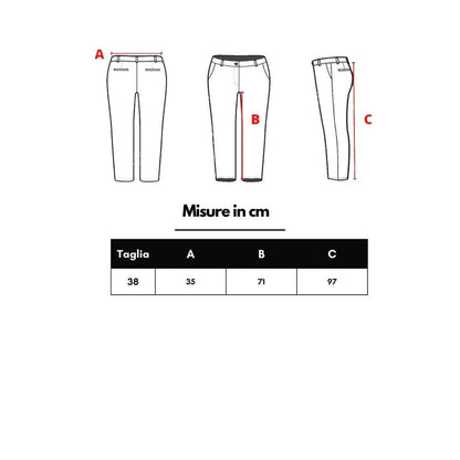 Jean en coton noir en denim Fendi