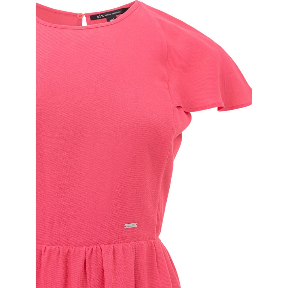 Robe Courte Fuchsia en Viscose Armani Exchange - Élégante et Polyvalente