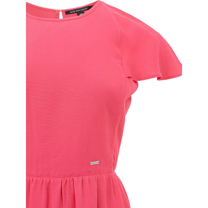 Robe Courte Fuchsia en Viscose Armani Exchange - Élégante et Polyvalente
