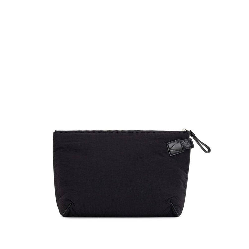 Bottega Veneta zwarte nylon clutch