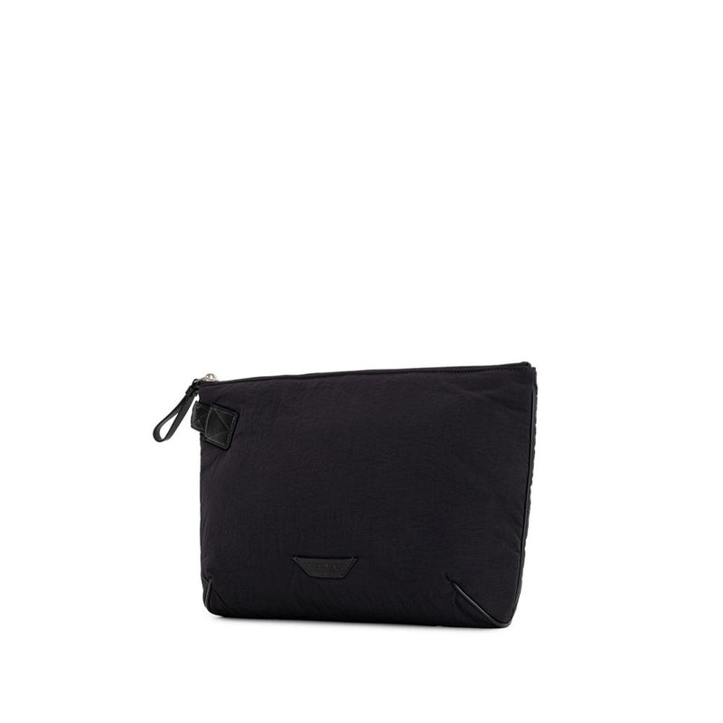 Bottega Veneta zwarte nylon clutch