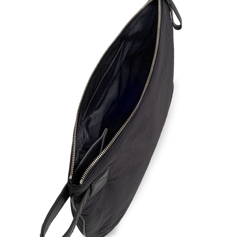 Bottega Veneta zwarte nylon clutch