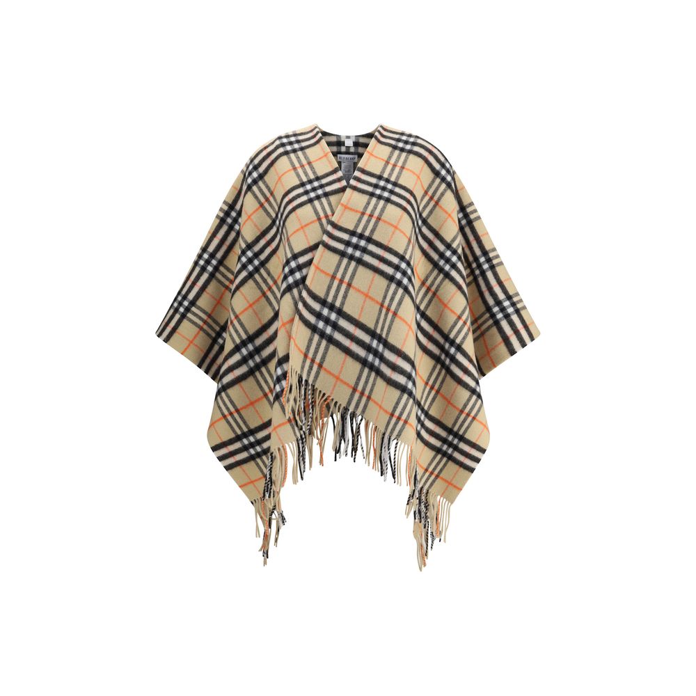 Burberry Archivio Check Cashmere Cape