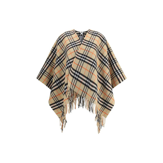 Burberry Archivio Check Cashmere Cape