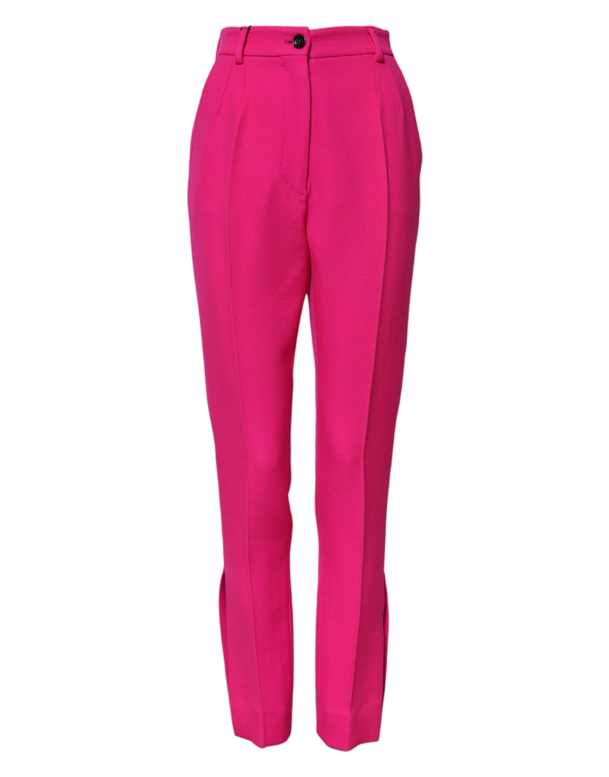 Dolce & Gabbana Pantalon Tapered Taille Haute Fuchsia