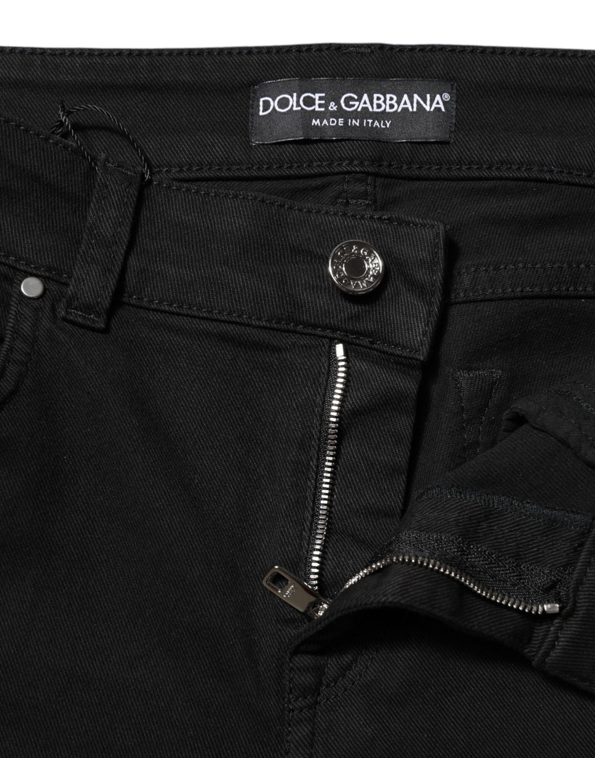 Dolce & Gabbana Jeans Skinny Noires en Coton