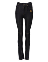 Dolce & Gabbana Blue Cotton High Waist Skinny Denim Jeans