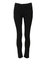 Dolce & Gabbana Jeans Skinny Noir en Coton