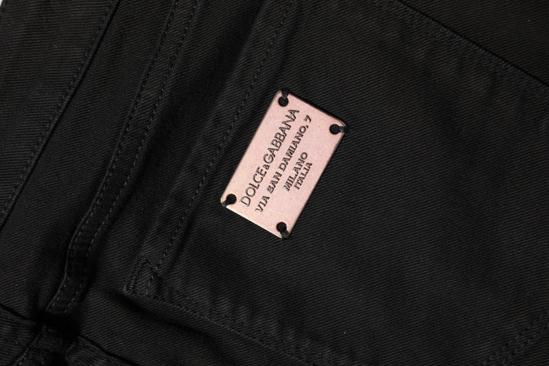 Dolce & Gabbana Jeans Skinny Noir en Coton