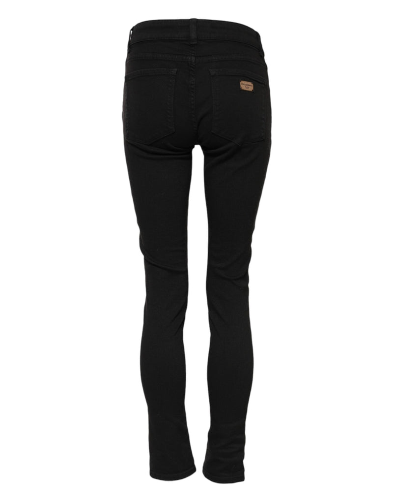 Dolce & Gabbana Jeans Skinny Noirs en Coton