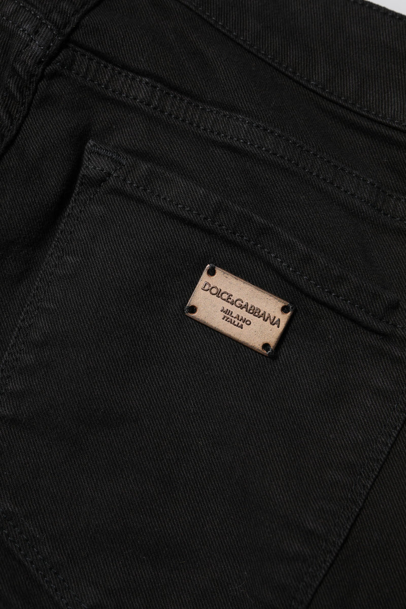Dolce & Gabbana Jeans Skinny Noirs en Coton