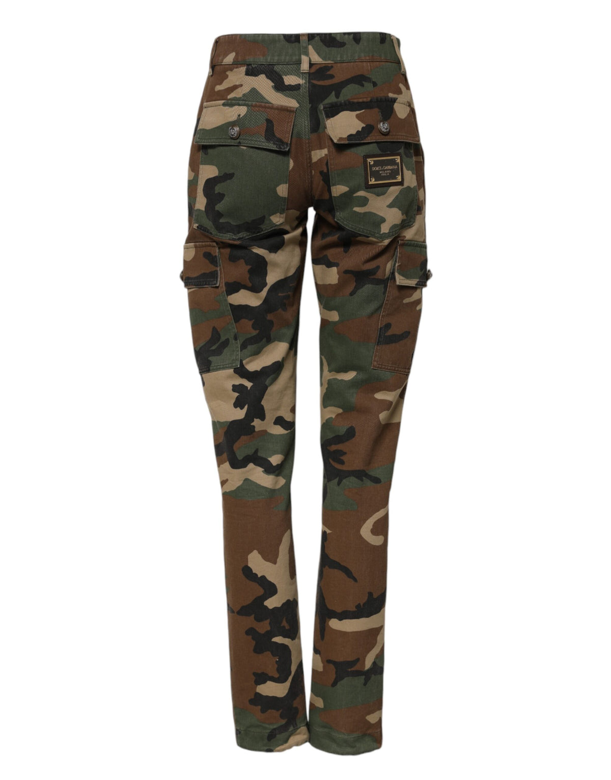 Dolce & Gabbana Pantalons Cargo Camouflage Multicolores