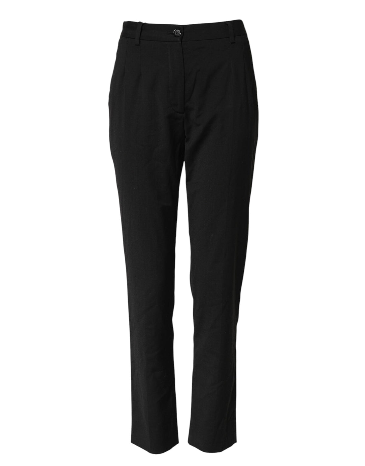 Dolce & Gabbana Black High Waist Tapered Pants for Women
