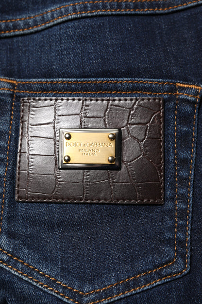 Dolce & Gabbana Blue GRACE High Waist Skinny Denim Jeans