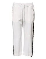 Dolce & Gabbana White Viscose Jogger Sweatpants