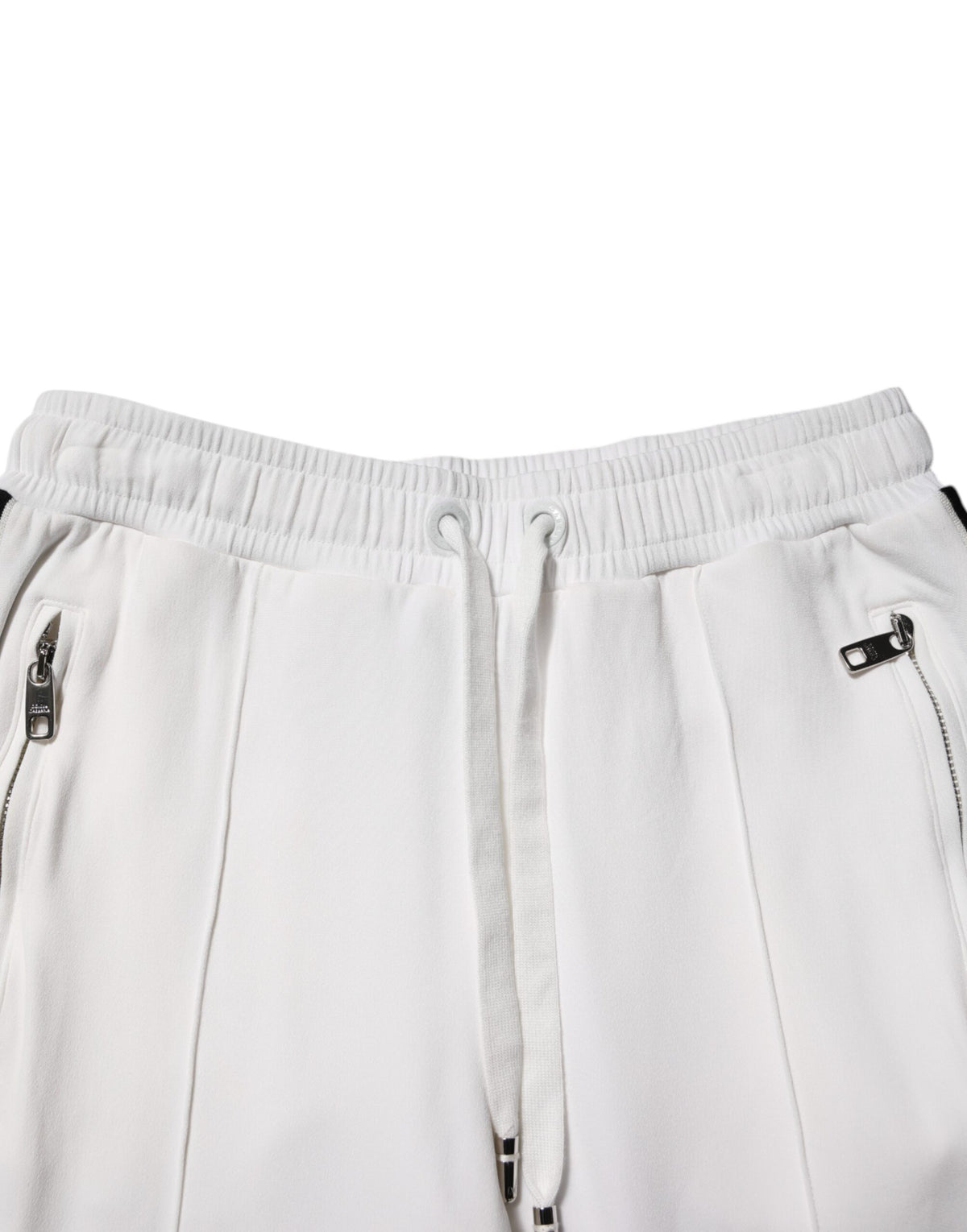 Dolce & Gabbana White Viscose Jogger Sweatpants